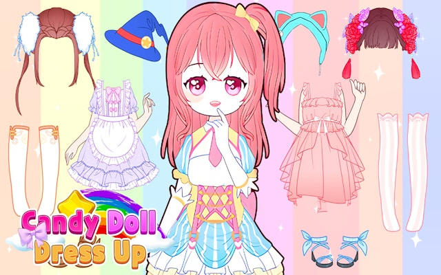 Candy Doll Dress Up - Fashion & Makeover Game