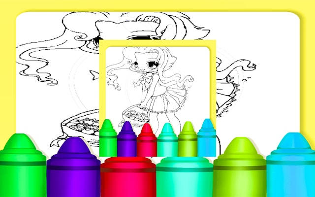 Chibi Anime Coloring Pages Game