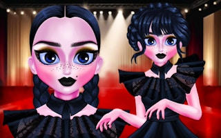 Weird Dance on Wednesday - Gothic Makeup & Dance Game