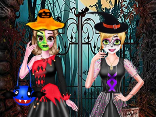 Sisters Halloween Dresses Online Game Dress-Up Game