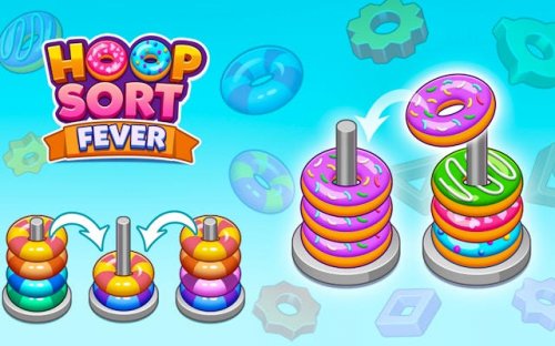 Hoop Sort Fever - Color Sorting Puzzle Game