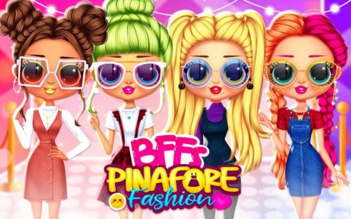 BFFs Pinafore Fashion Dress Up Game