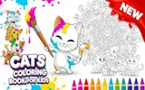 Cats Coloring Book for Kids - Free Creative Art Game