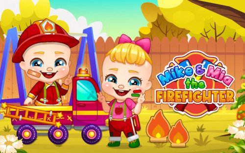 Mike and Mia: Firefighter Heroes Rescue Game