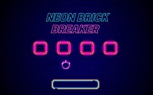 Neon Brick Breaker Online Arcade Game