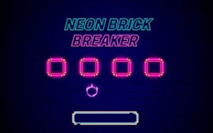 Neon Brick Breaker Puzzle