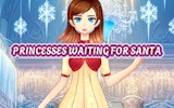 Princesses Waiting For Santa Dress Up Game