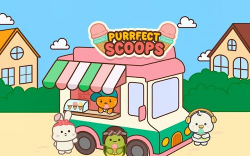 Purrfect Scoops: Cat Ice Cream Shop