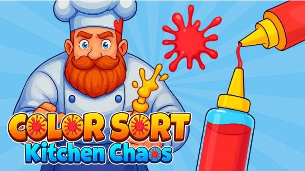 Color Sort: Kitchen Chaos Puzzle Game Online - Sorting Puzzle Game